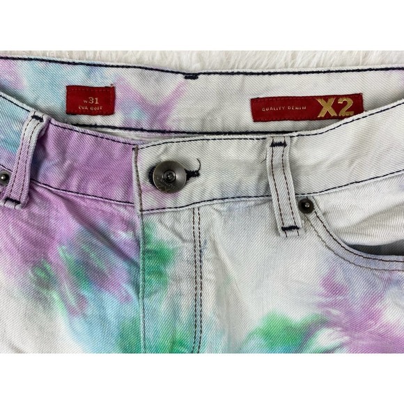 X2 Quality Denim Size 31 Cut Off Tie Dye Jeans Shorts - Picture 7 of 7